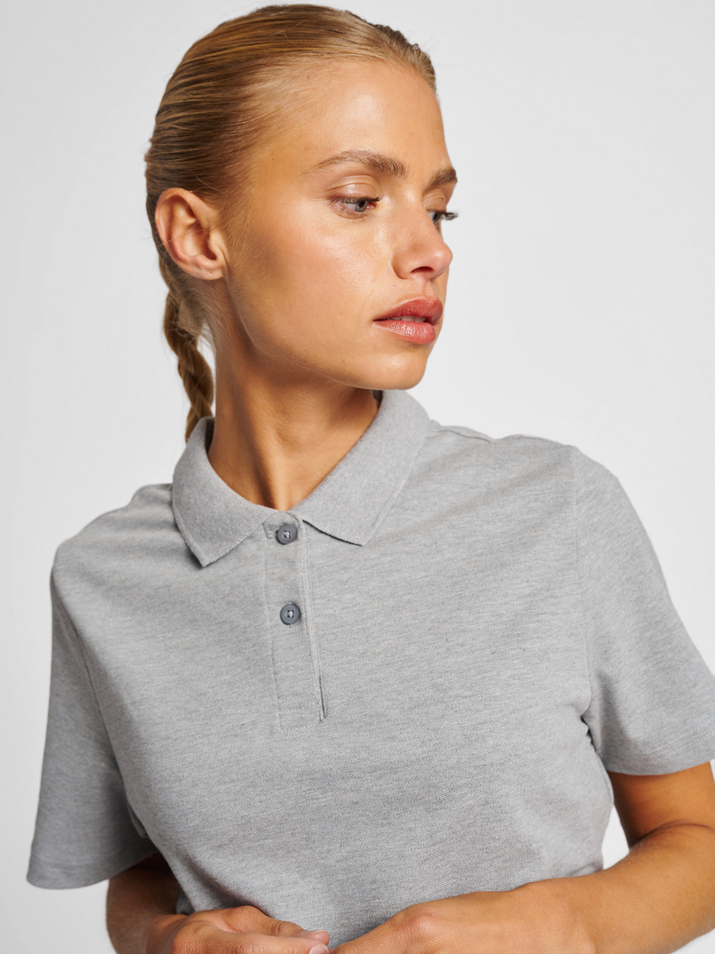hmlRED STRETCH POLO WOMAN