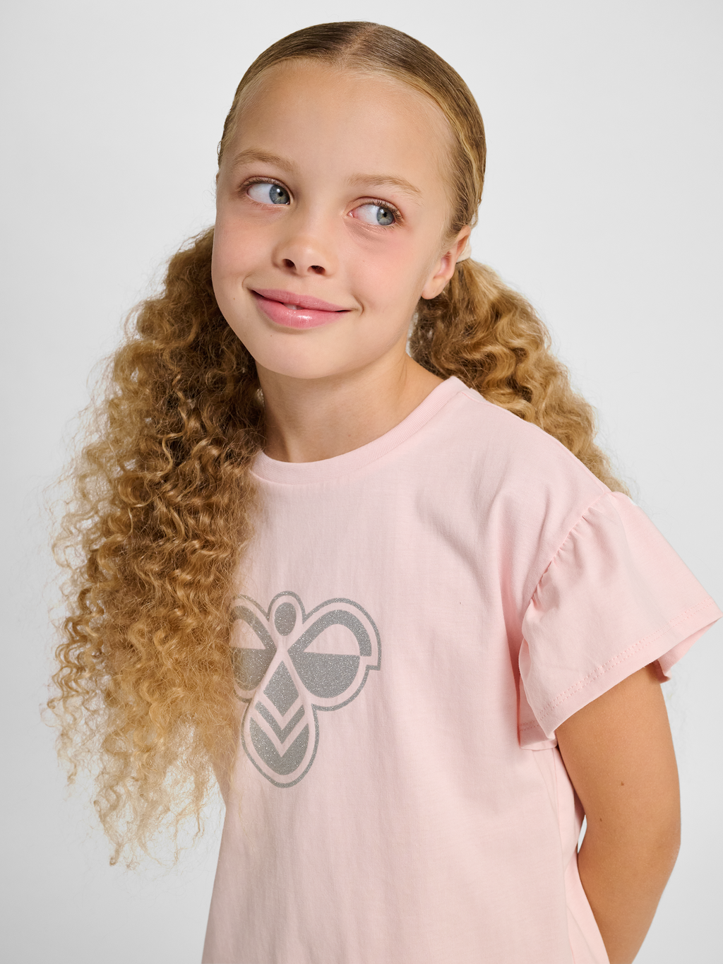 hmlJR RUFFLE T-SHIRT SS BIG BEE