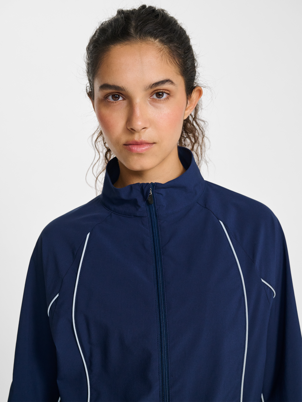 hmlPULSE WOVEN W ZIP THROUGH