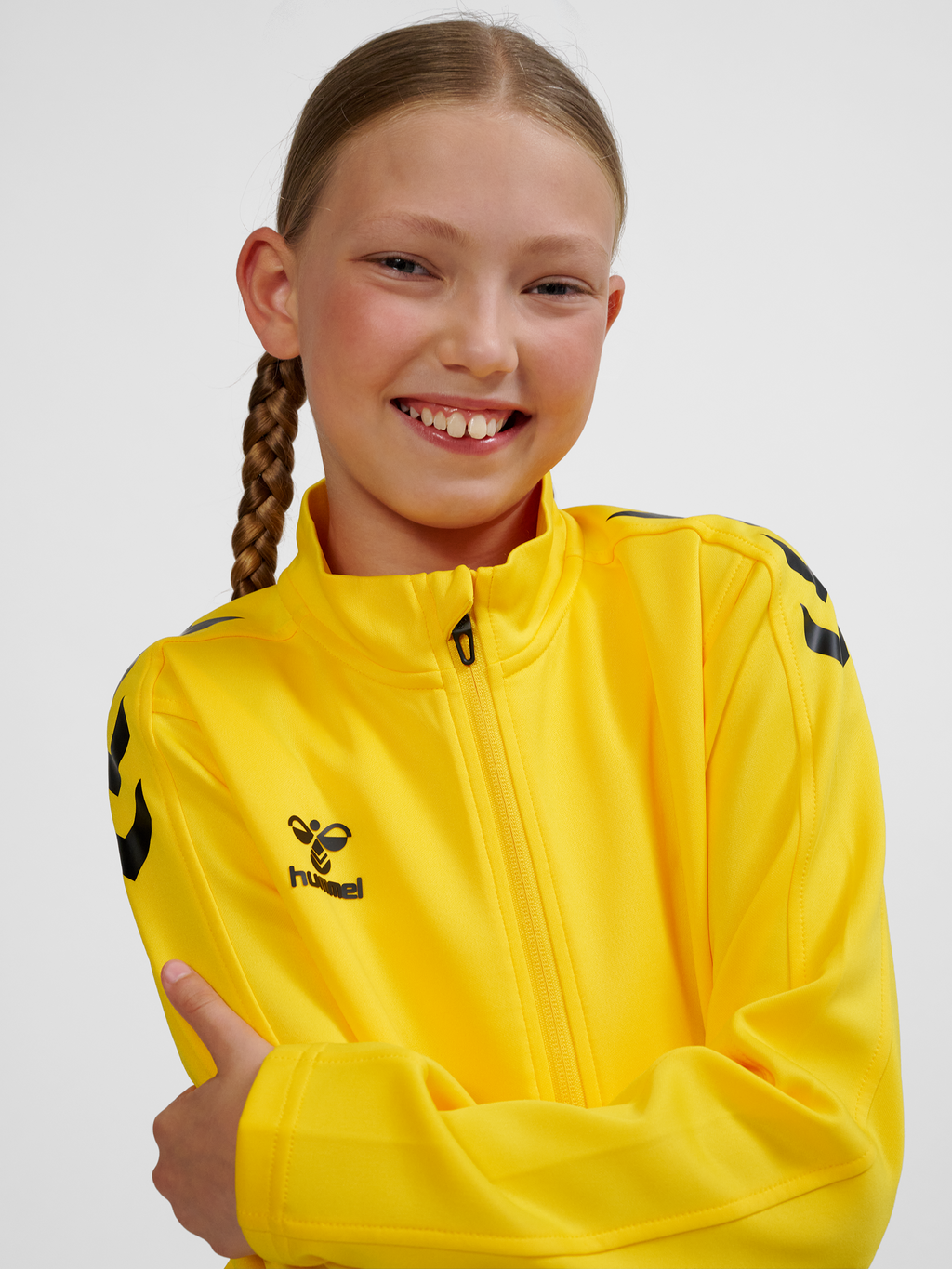 hmlCORE XK POLY ZIP SWEAT KIDS
