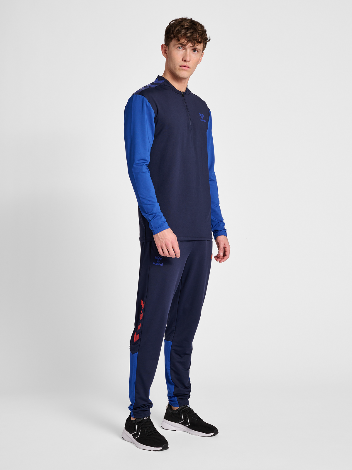 hmlPRO GRID HALF ZIP TRAINING L/S