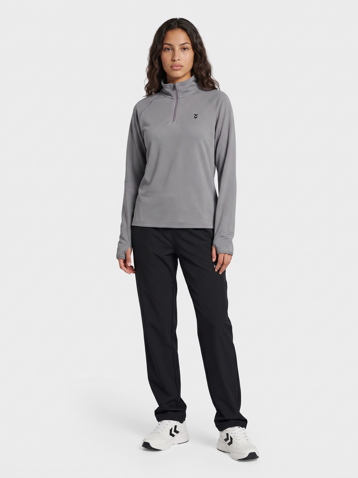 hmlPULSE W HALF ZIP MIDLAYER