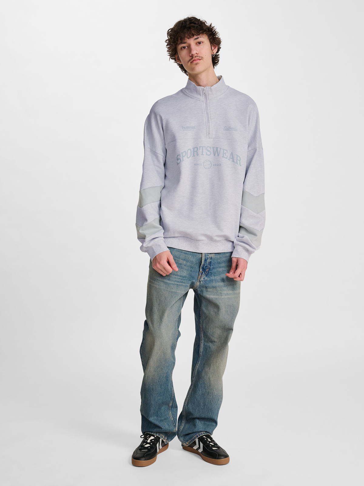 hmlOVERSIZED HALFZIP SW