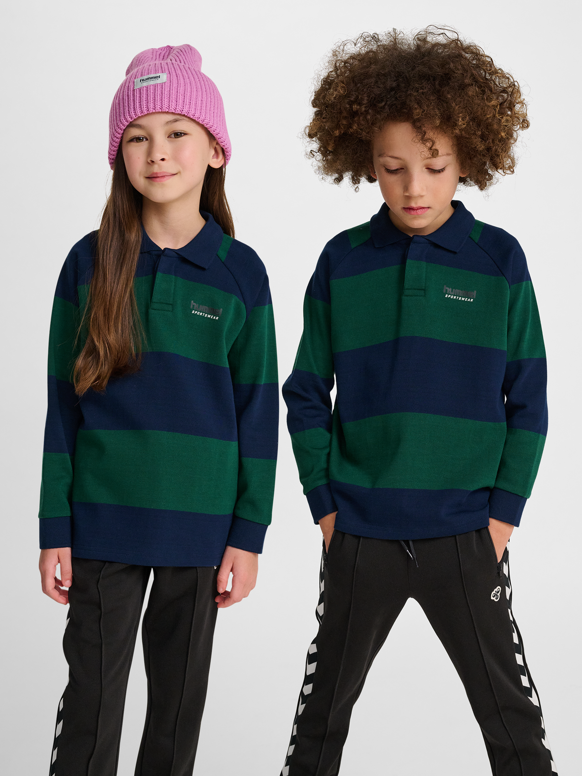 hmlJR LOOSE STRIPED POLO L/S