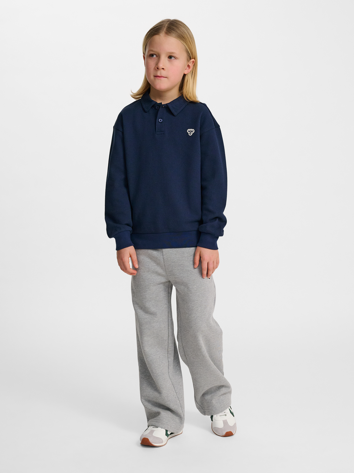 hmlJR LOOSE PIQUE POLO SWEATSHIRT