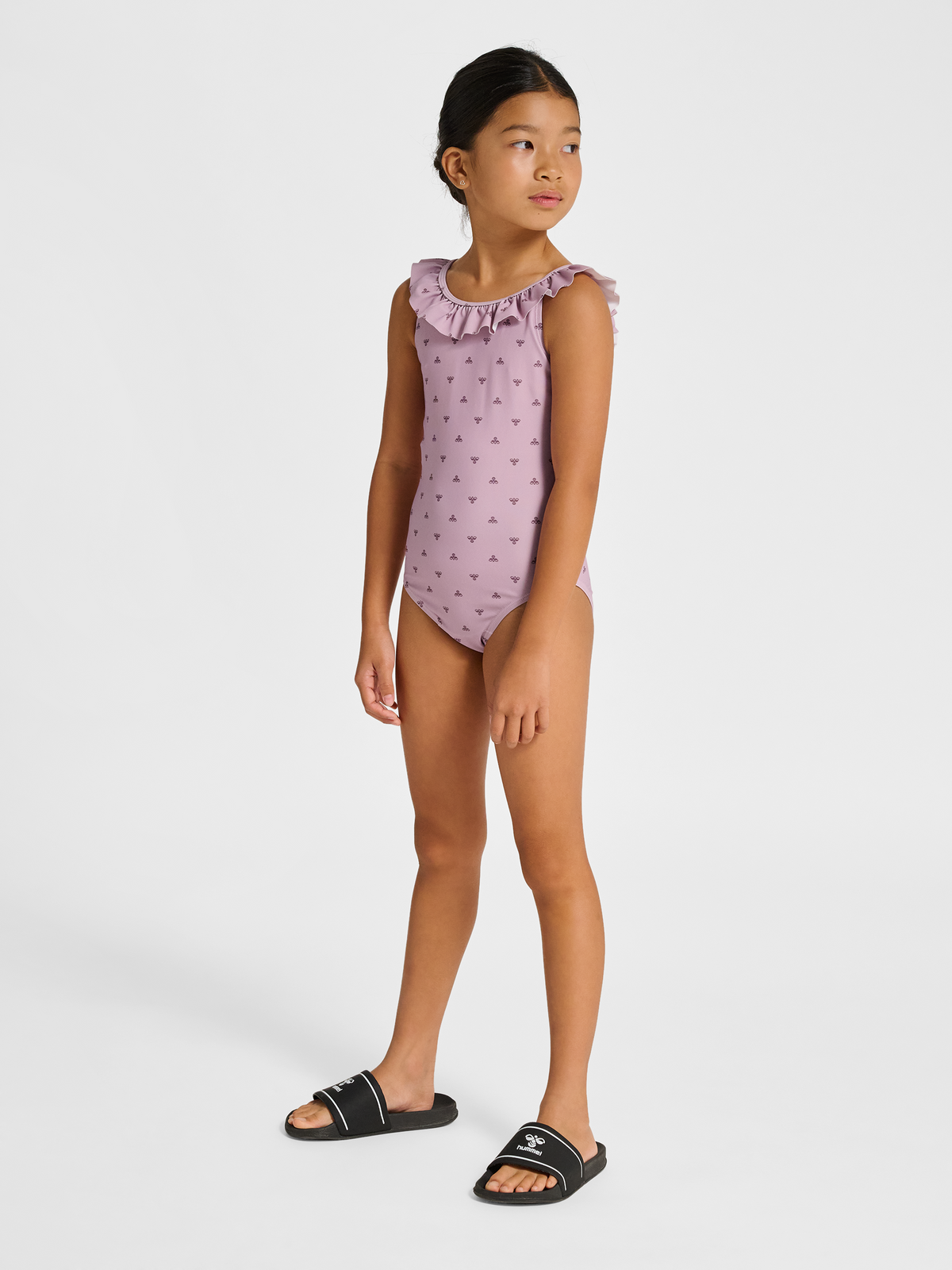hmlJR BEE AOP FRILL SWIMSUIT