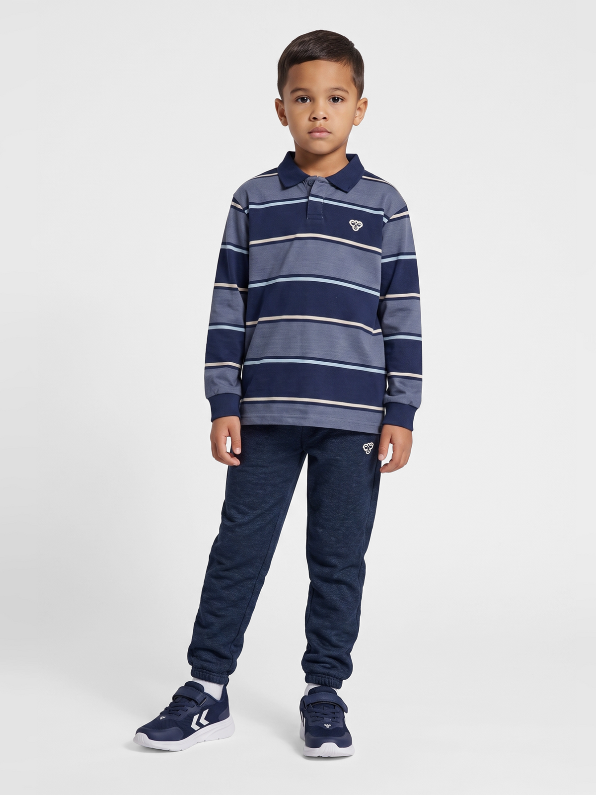 hmlJR LOOSE STRIPED POLO L/S