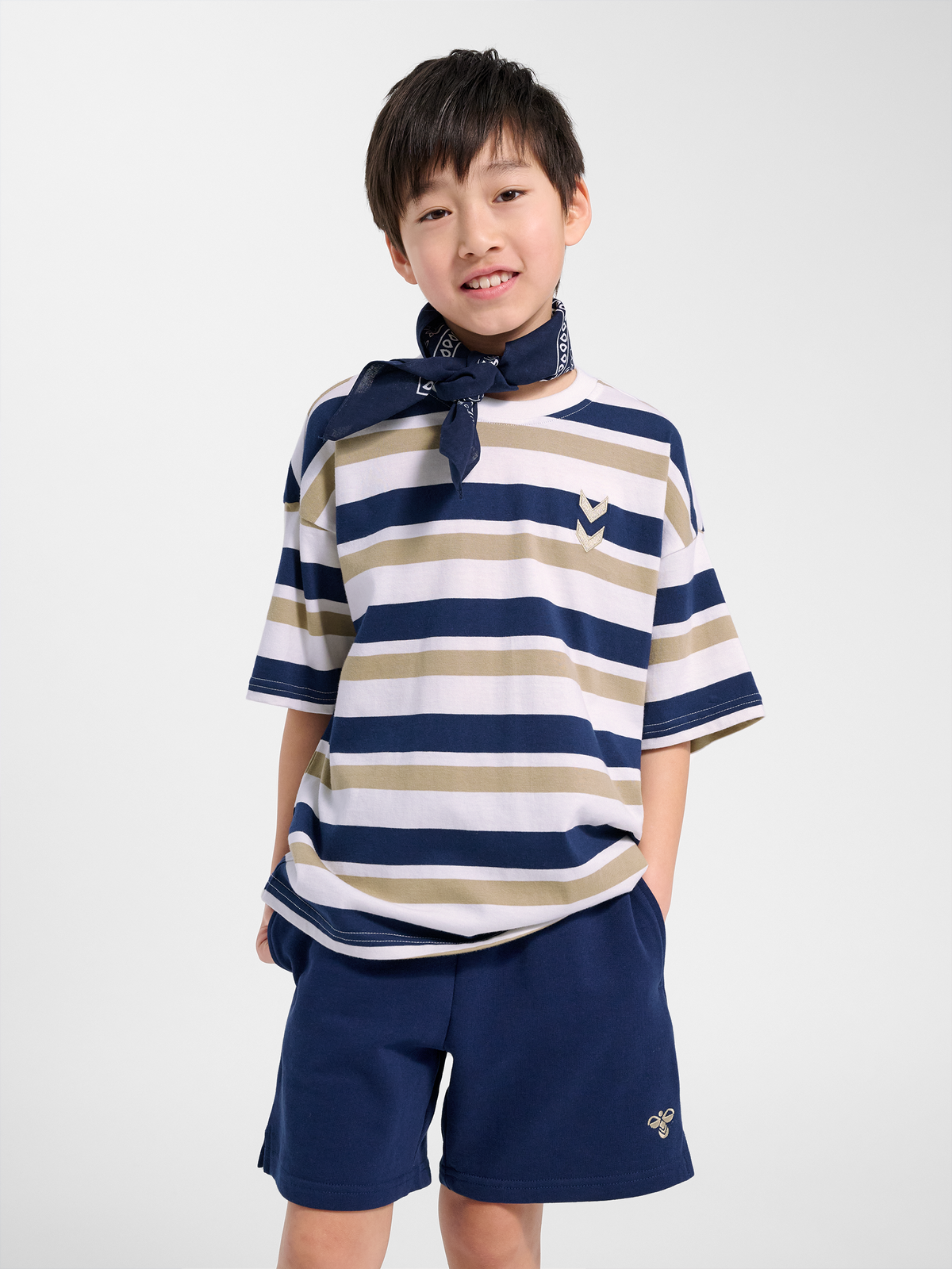 hmlJR SILLY S/S BOXY T-SHIRT STRIPE