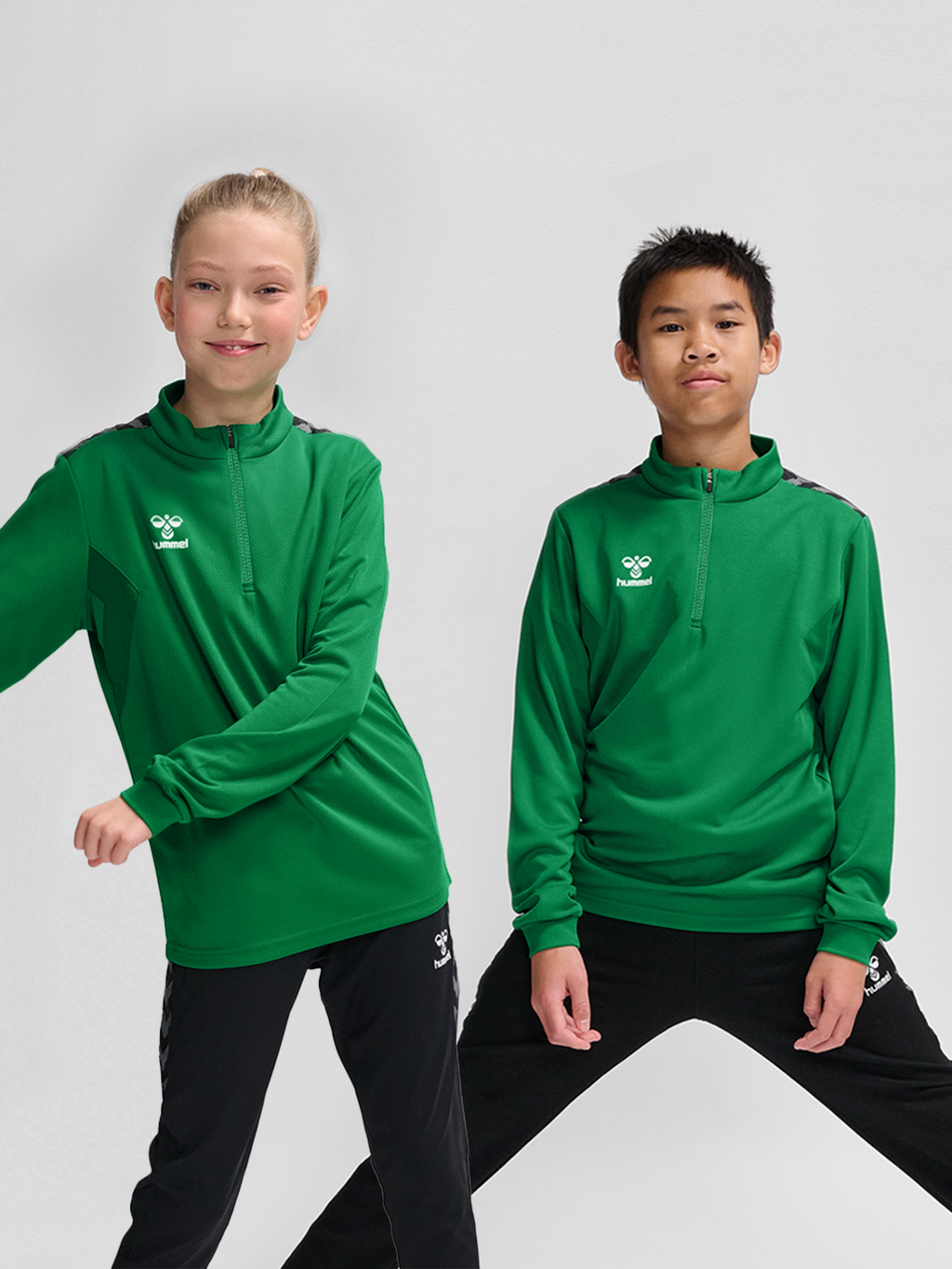 hmlAUTHENTIC HALF ZIP SWEAT KIDS