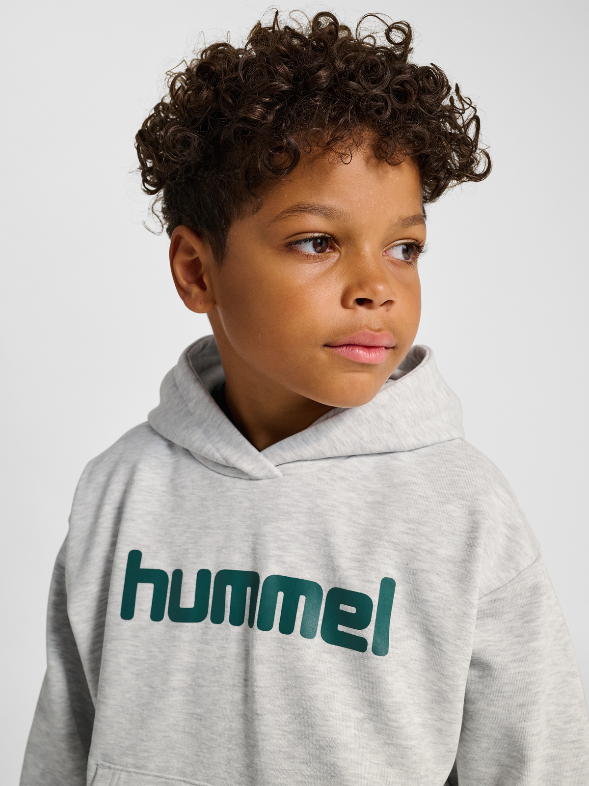 hmlJR BOXY HOODIE LOGO