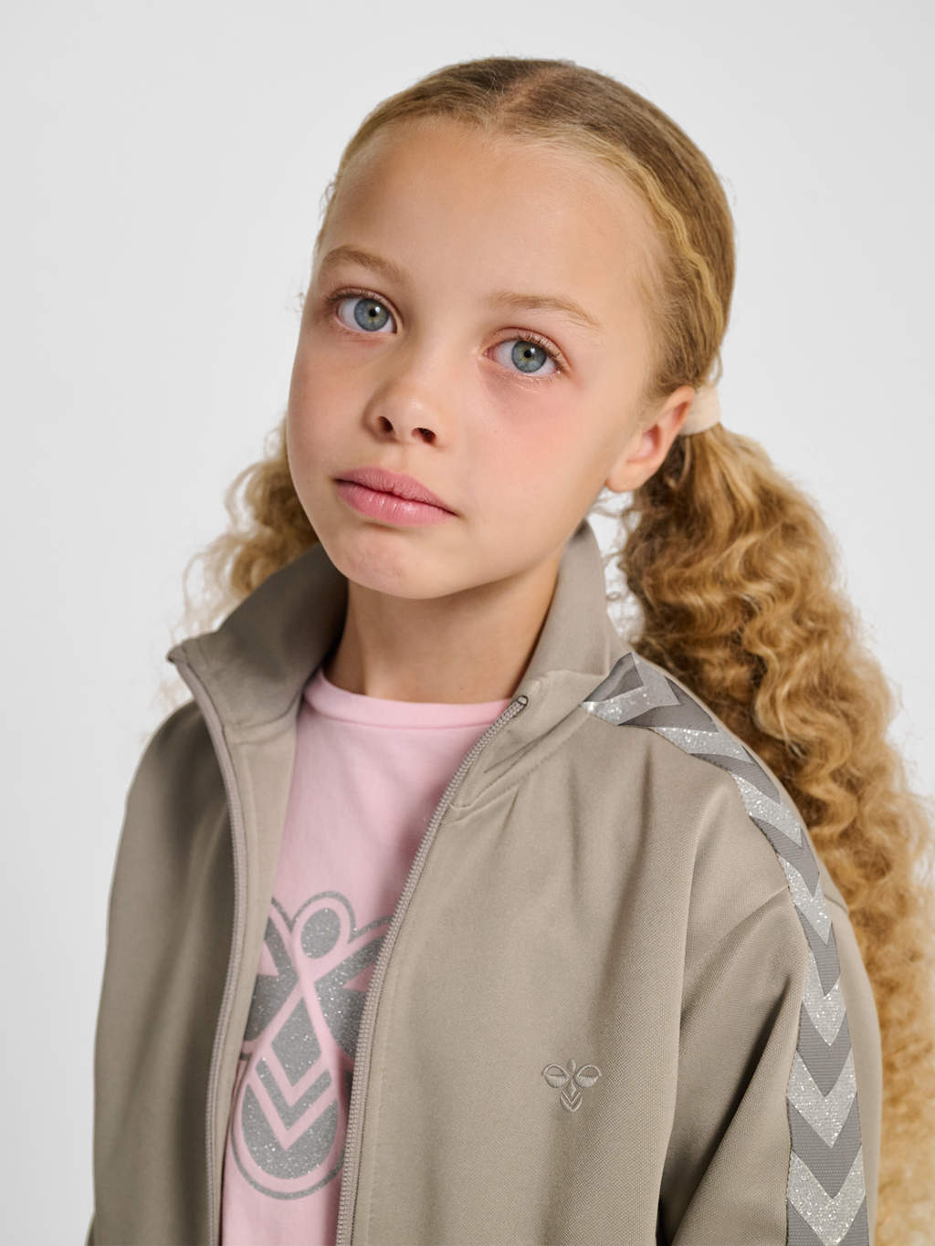 hmlJR REG POLY TAPE GIRL ZIP JACKET