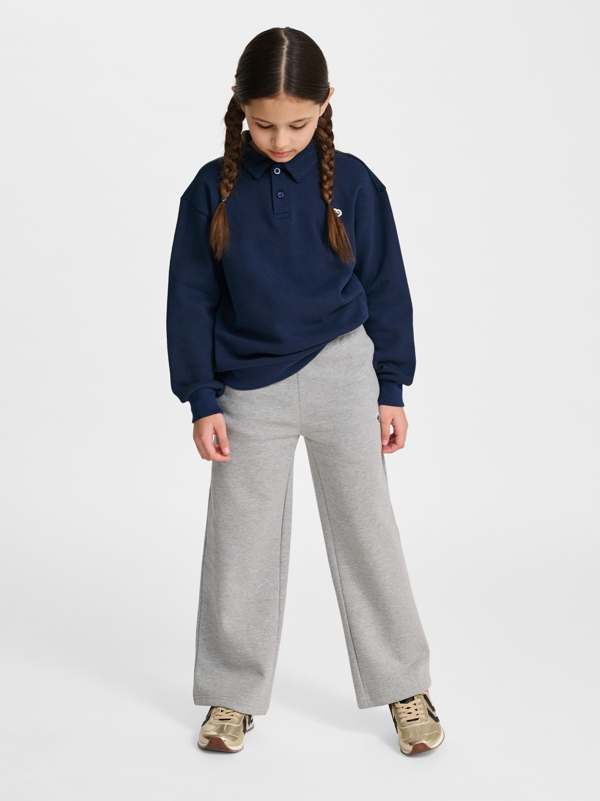 hmlJR LOOSE PIQUE POLO SWEATSHIRT