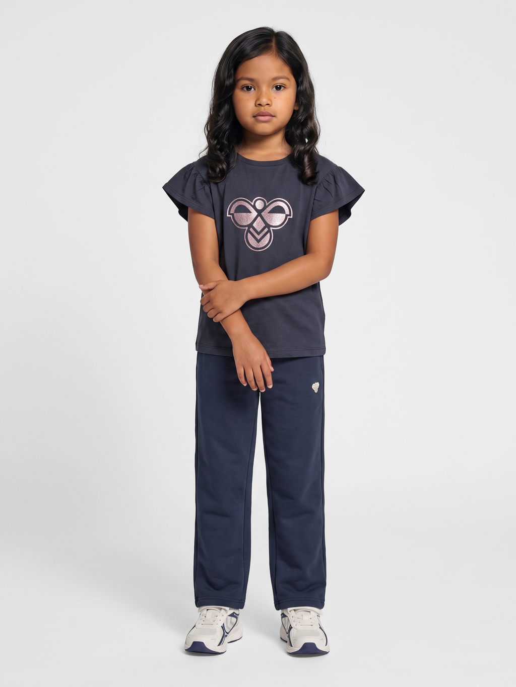 hmlJR RUFFLE T-SHIRT SS BIG BEE