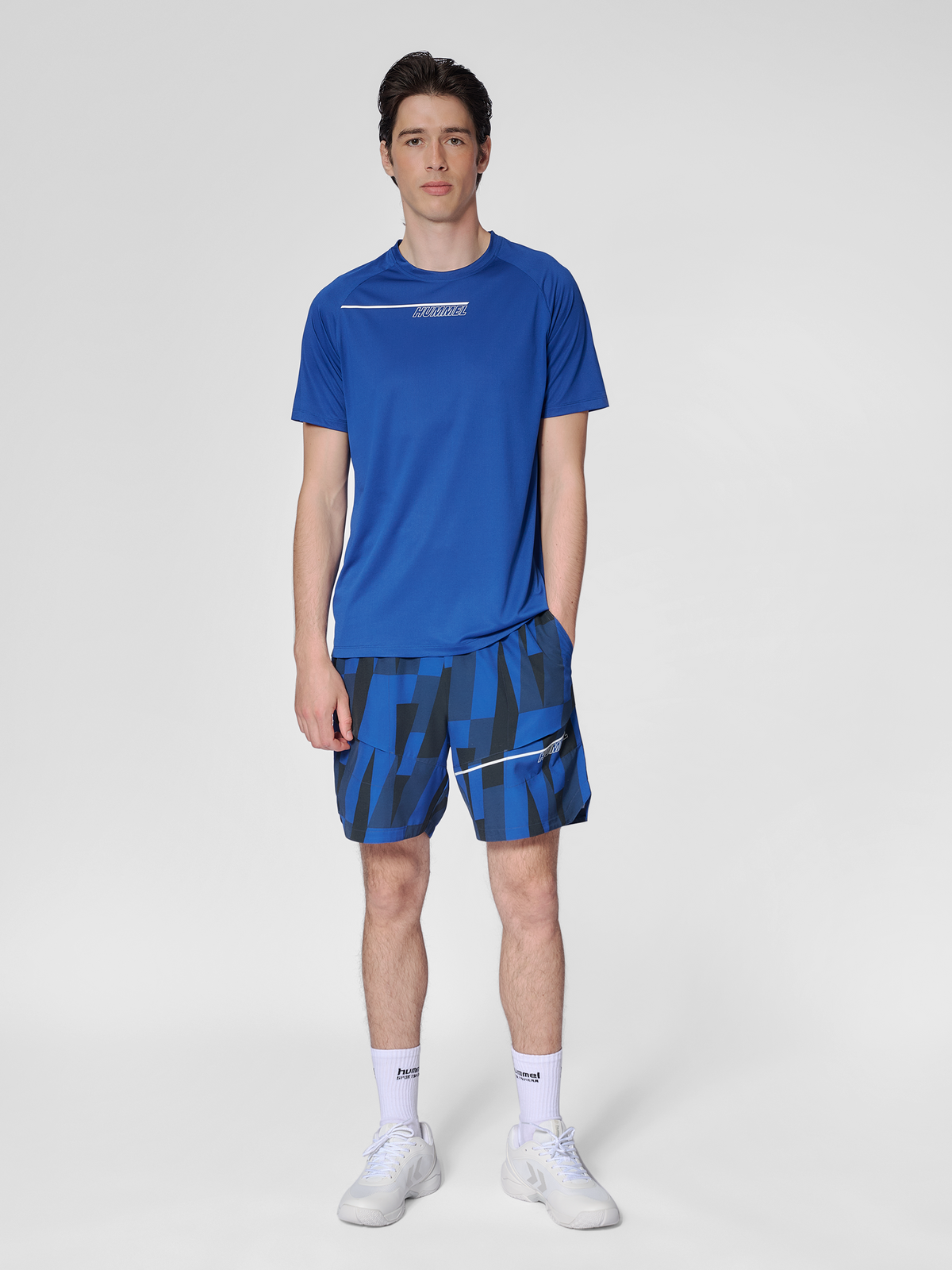 hmlCOURT AOP POCKET SHORTS