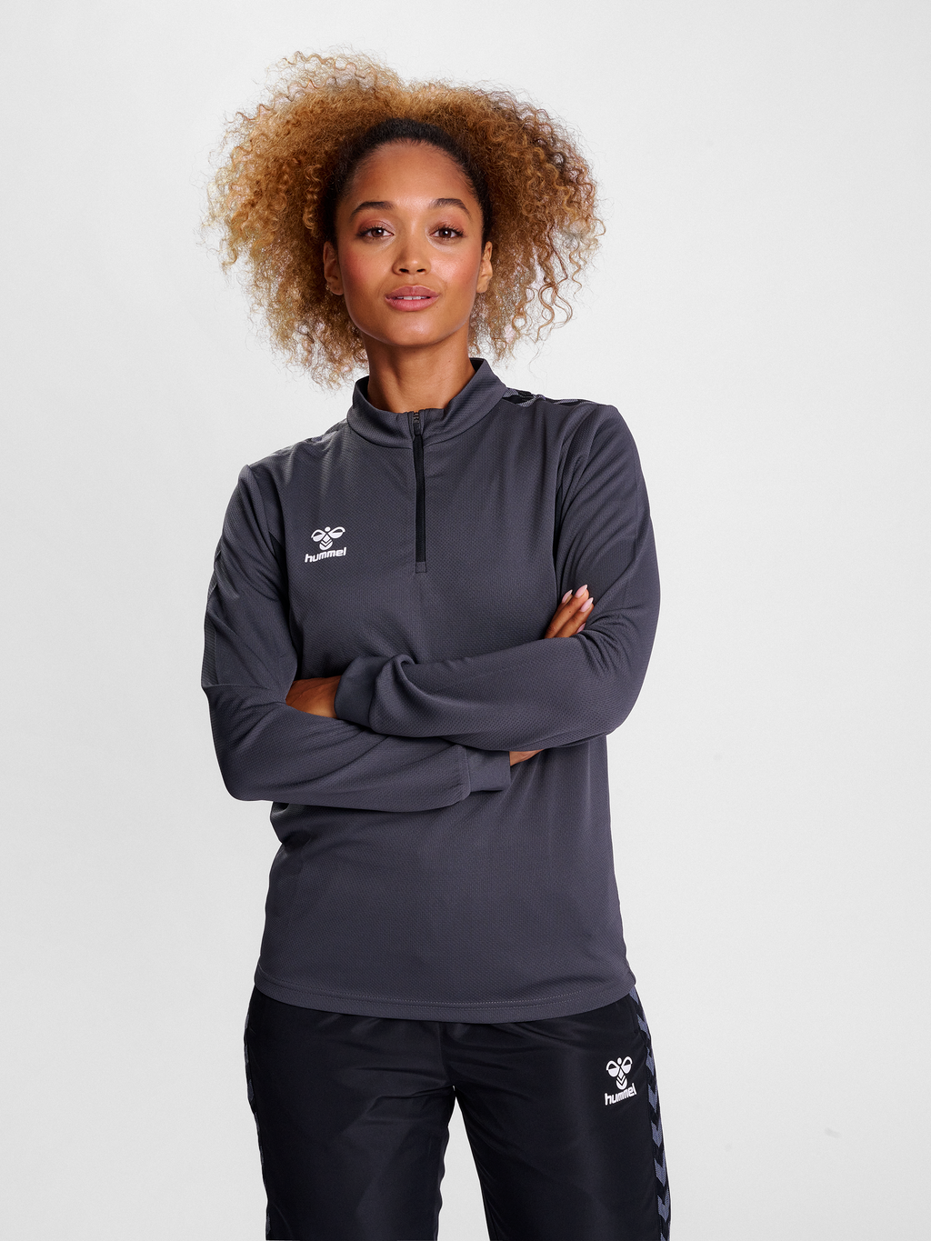 hmlAUTHENTIC HALF ZIP SWEAT WOMAN