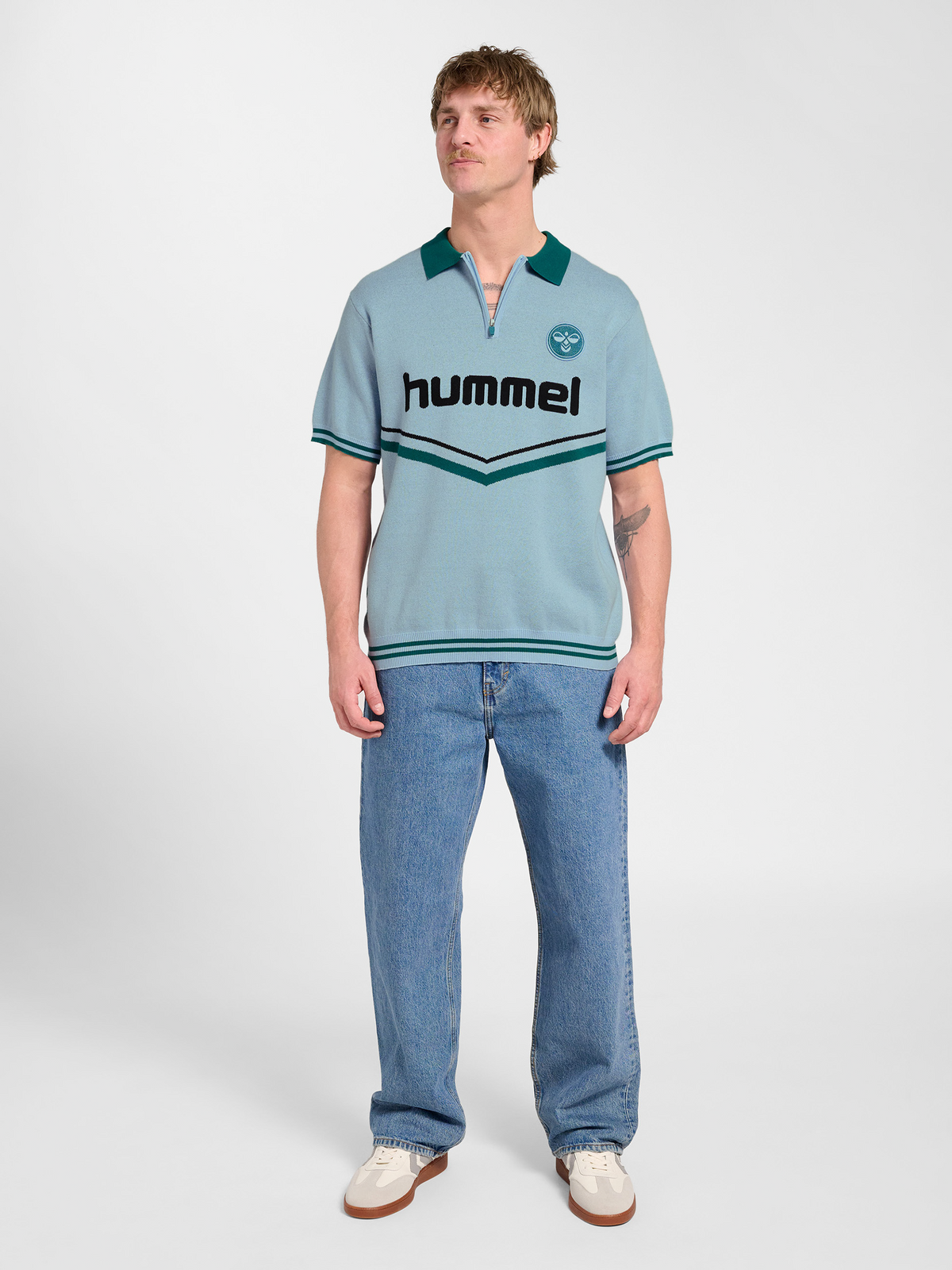 Knit Half-Zip Polo Shirt