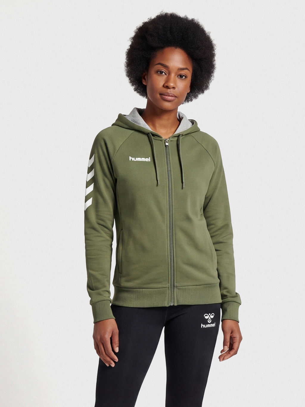 HMLGO COTTON ZIP HOODIE WOMAN