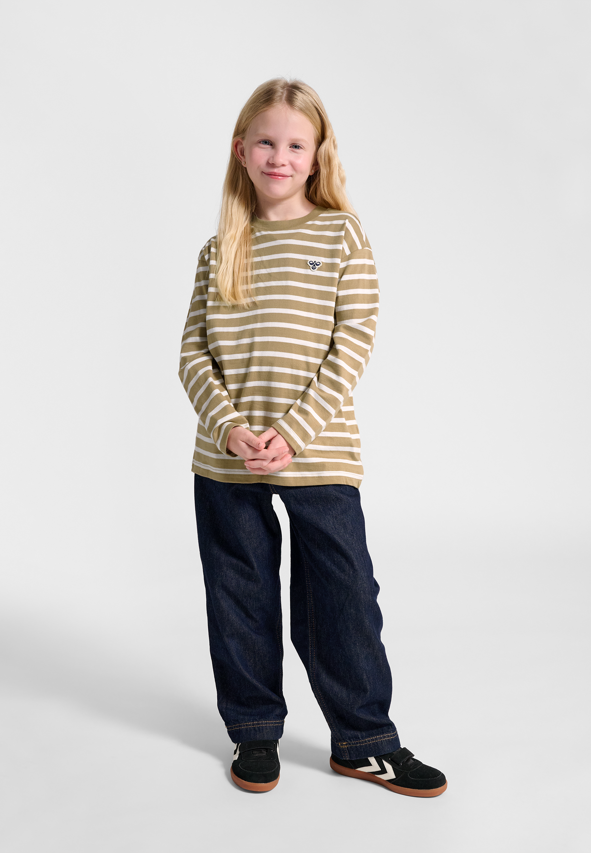 hmlJR LOOSE STRIPE T-SHIRT L/S BEE