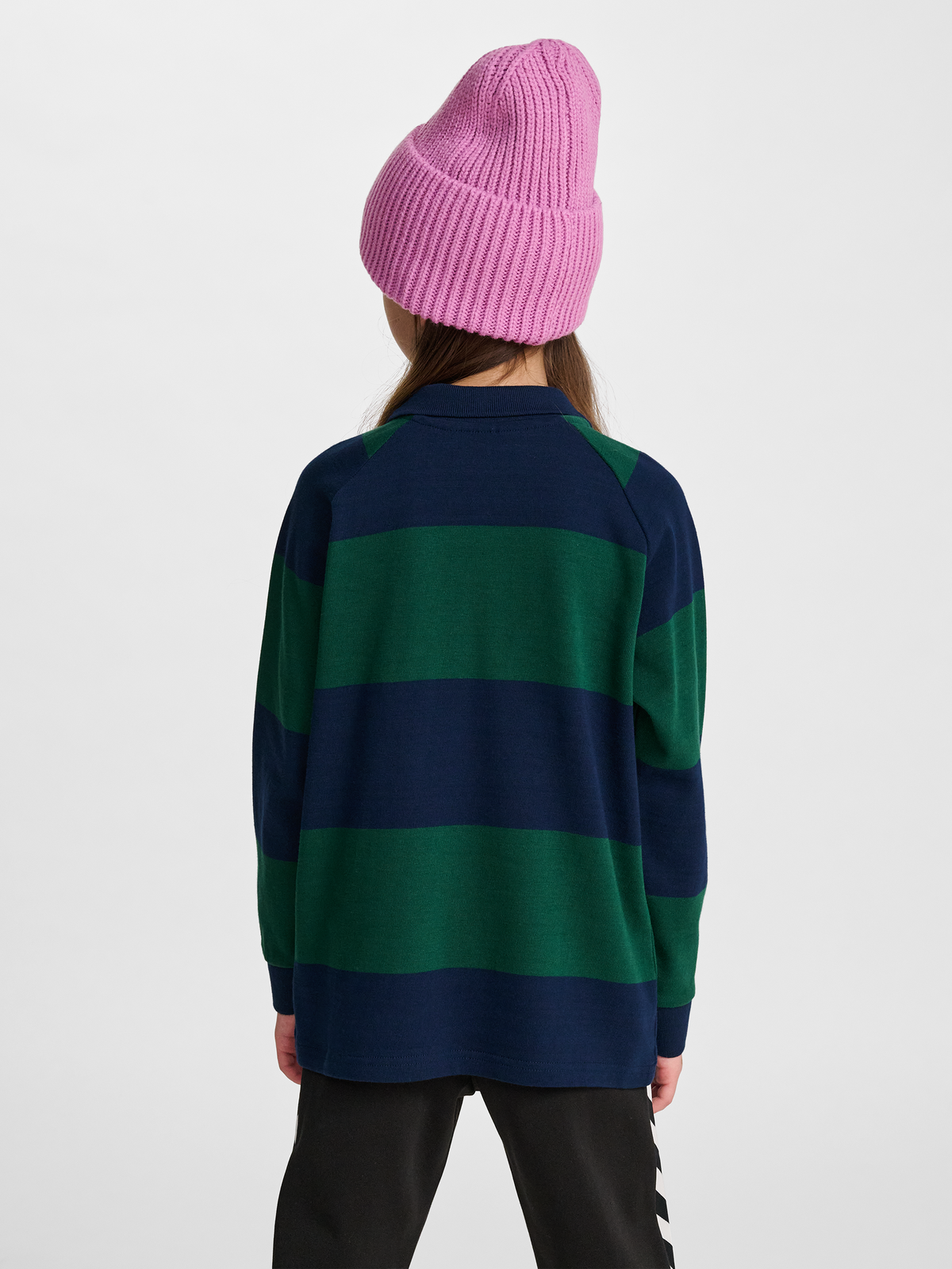 hmlJR LOOSE STRIPED POLO L/S