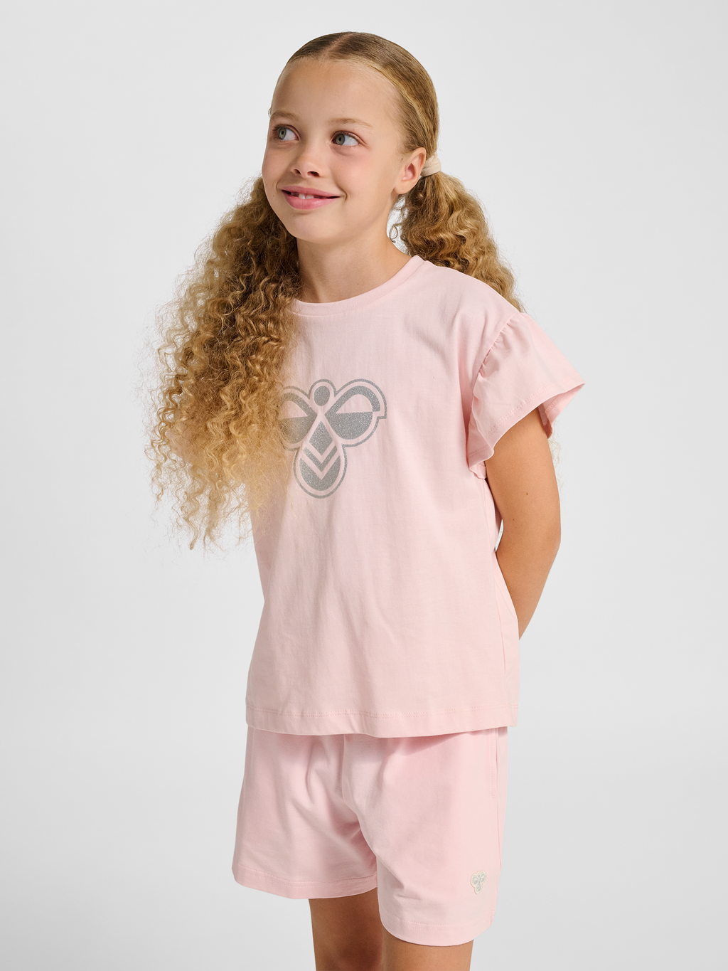 hmlJR RUFFLE T-SHIRT SS BIG BEE