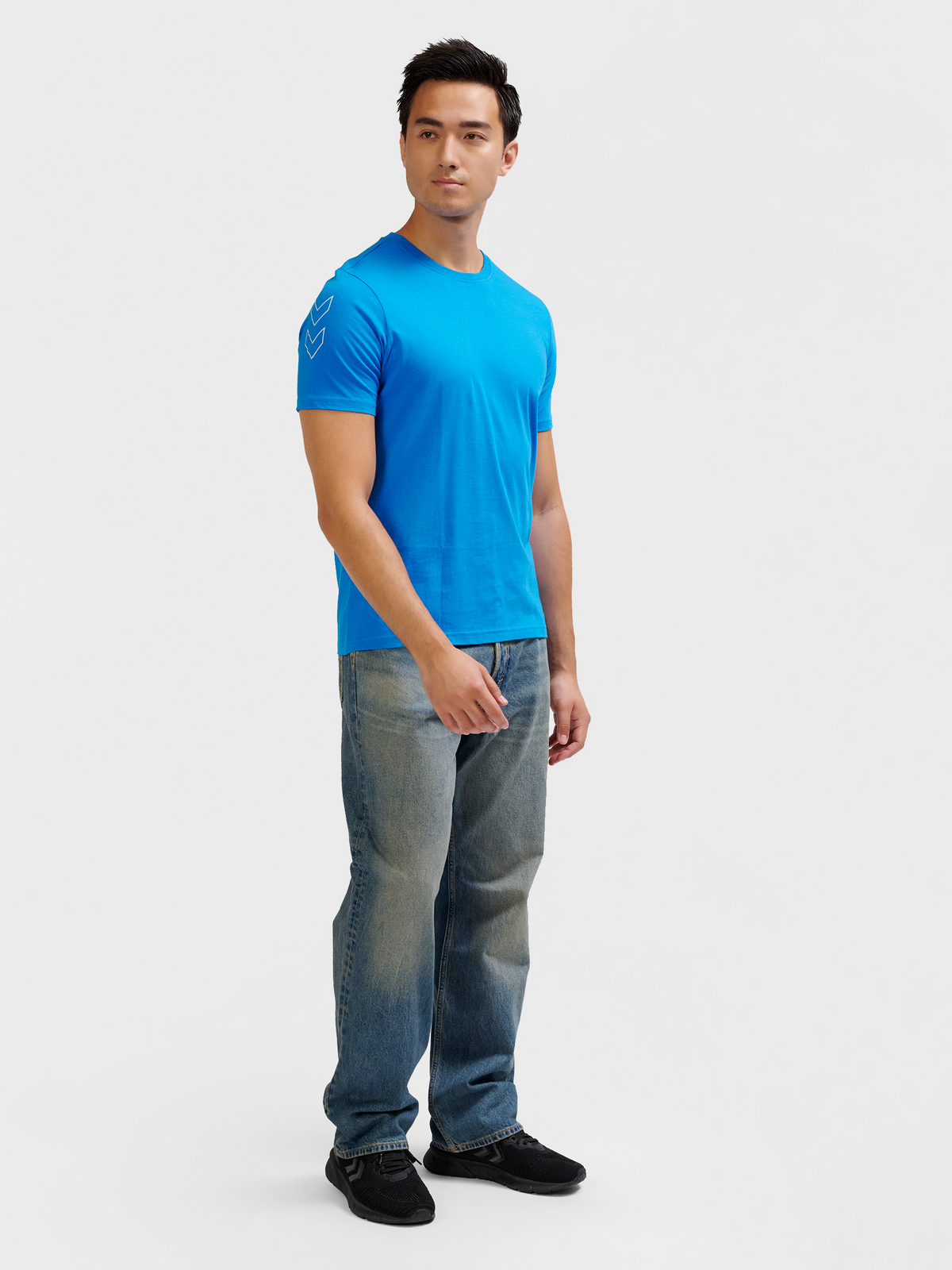 hmlELEMENTAL CHEVRON COTTON TEE