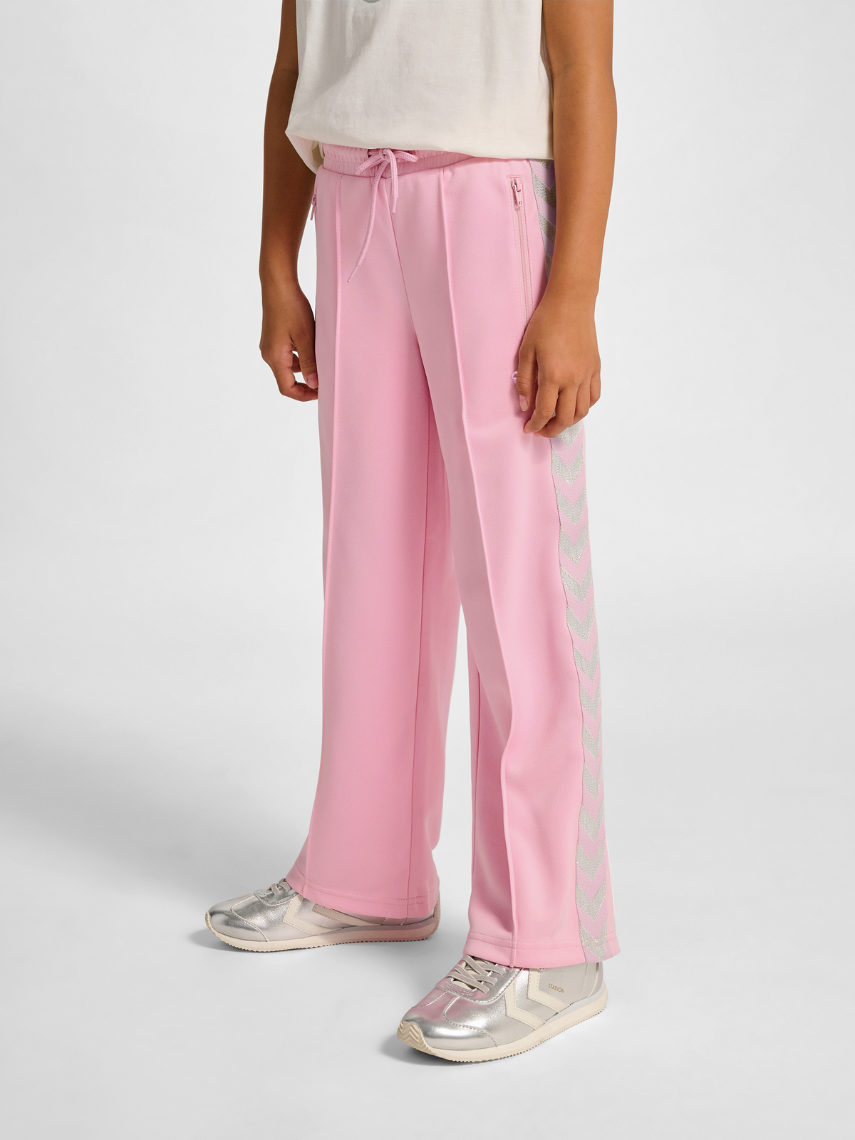hmlJR WIDE LEG POLY TAPE PANTS