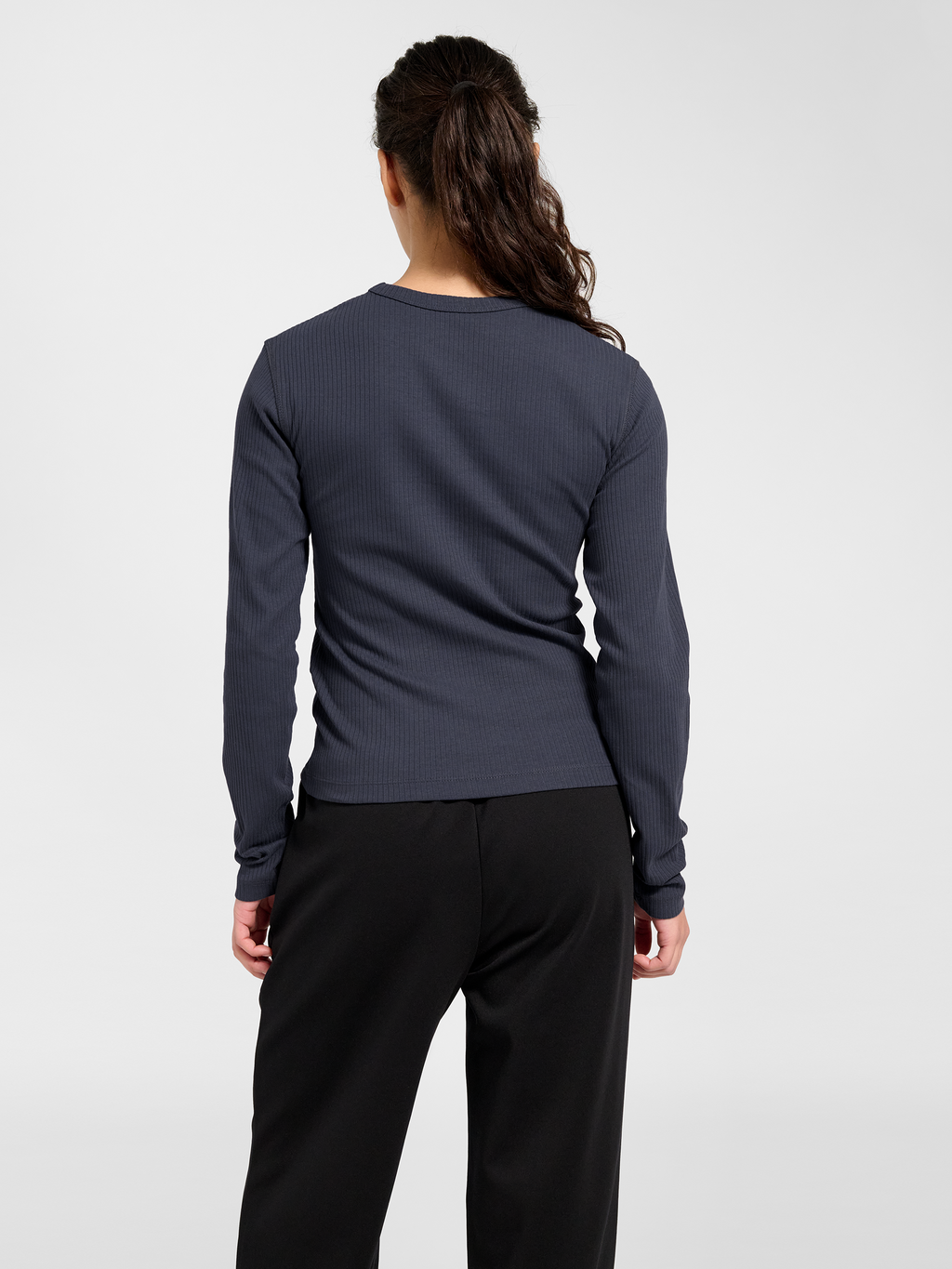 hmlFOUNDATION RIB T-SHIRT L/S
