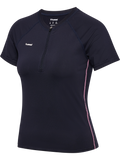 hmlPRIMA W HALF ZIP T-SHIRT S/S