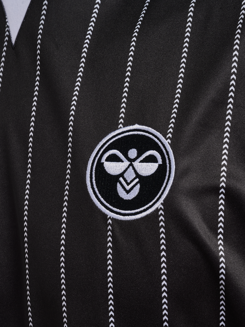 Chevron Pinstripe Polo Shirt