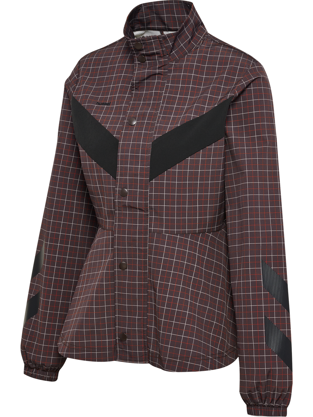 hmlI-D FUNNEL NECK CHECK JACKET