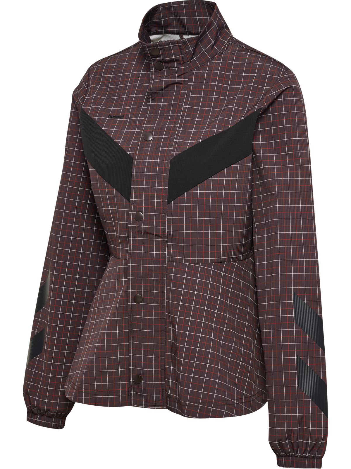 hmlI-D FUNNEL NECK CHECK JACKET