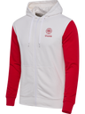 DBU 26 FAN RED-WHITE ZIP HOOD