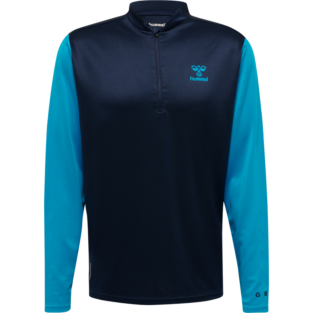 hmlONGRID 1/2 ZIP POLY SWEAT